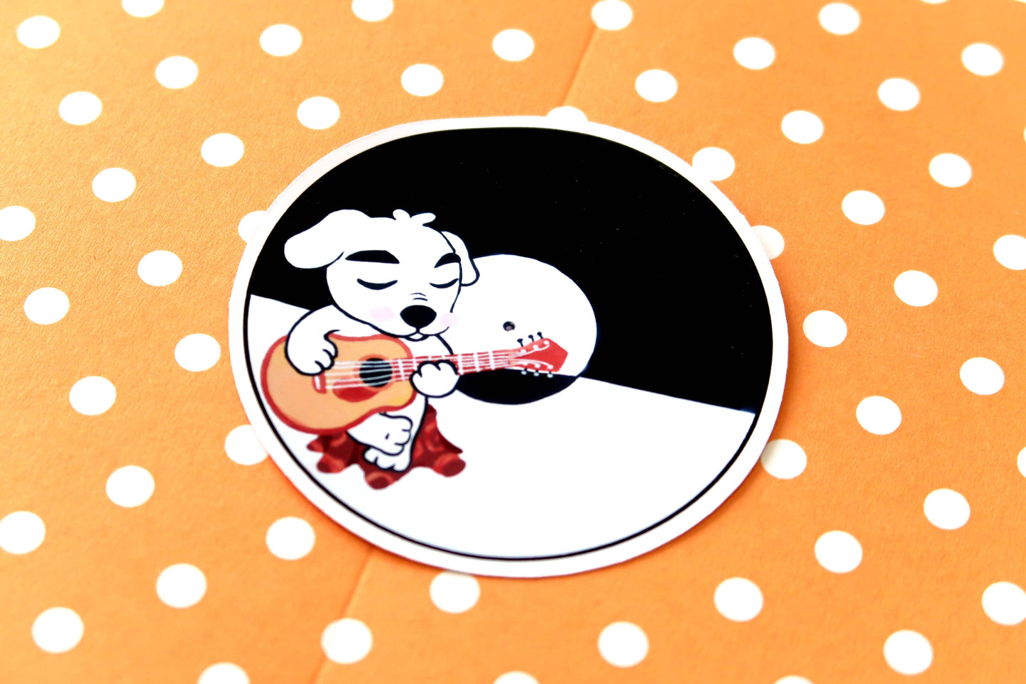 K.K Slider Vinyl Record Sticker - Animal Crossing