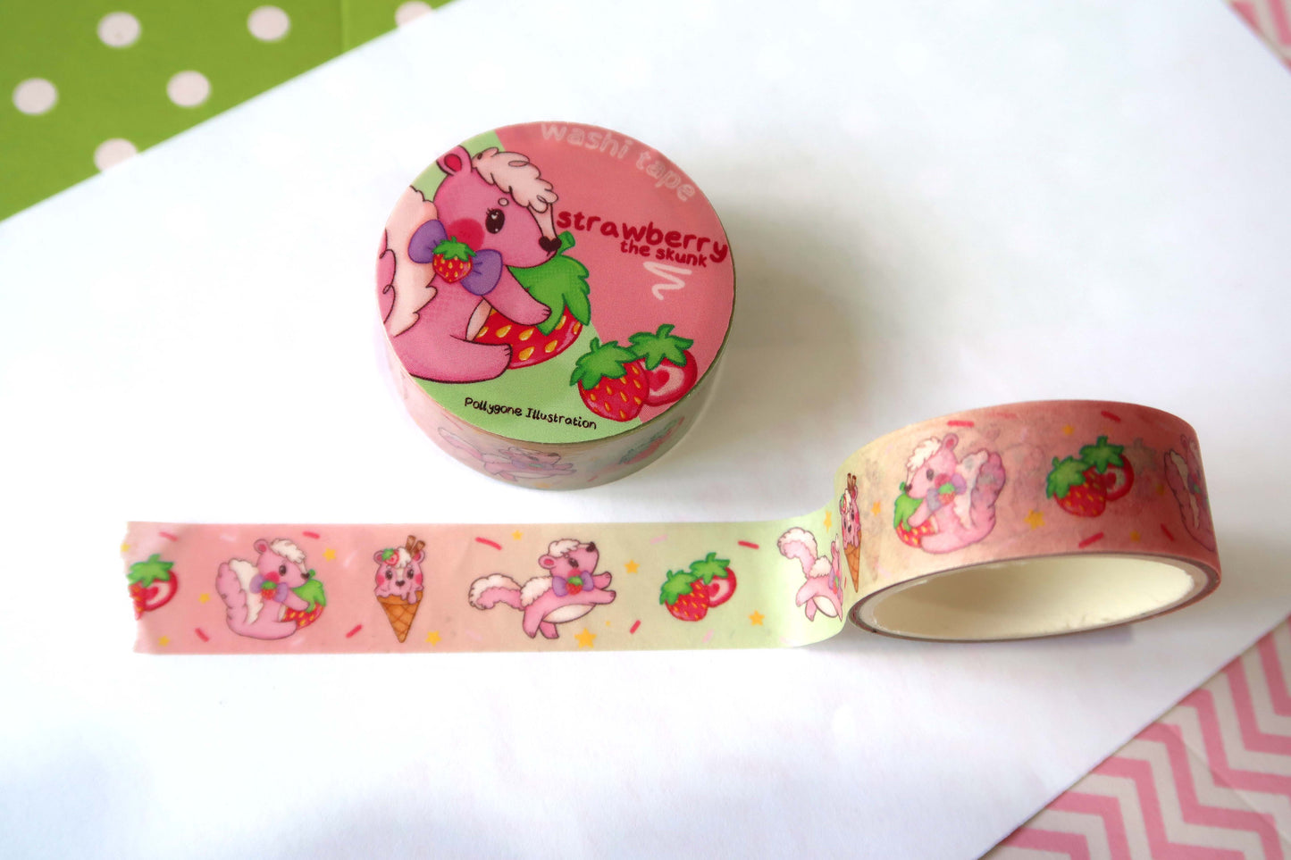 Strawberry Skunk Washi Tape