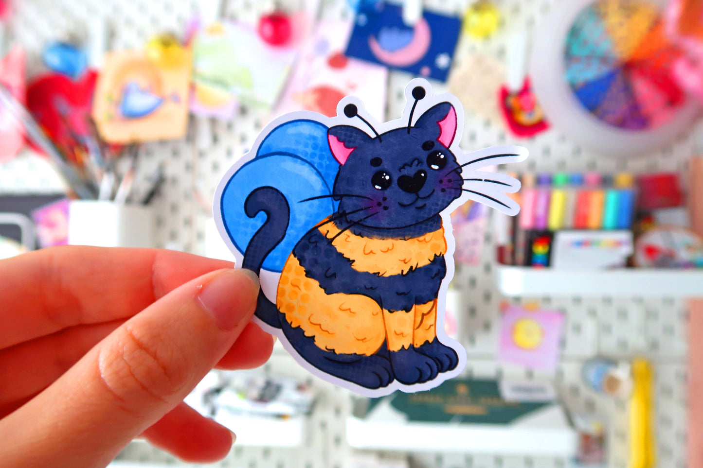 Cat Bee Sticker