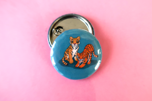 Tiger Button Badge