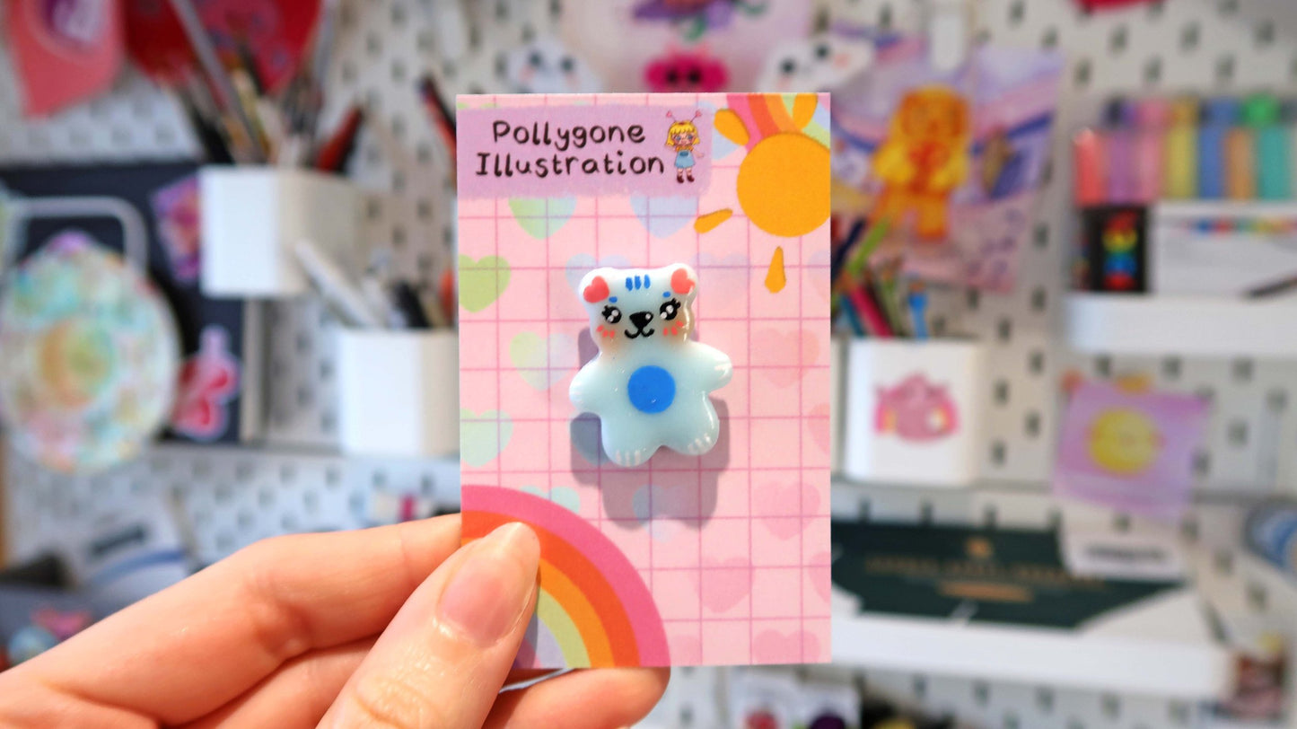 Blue Bear Pin