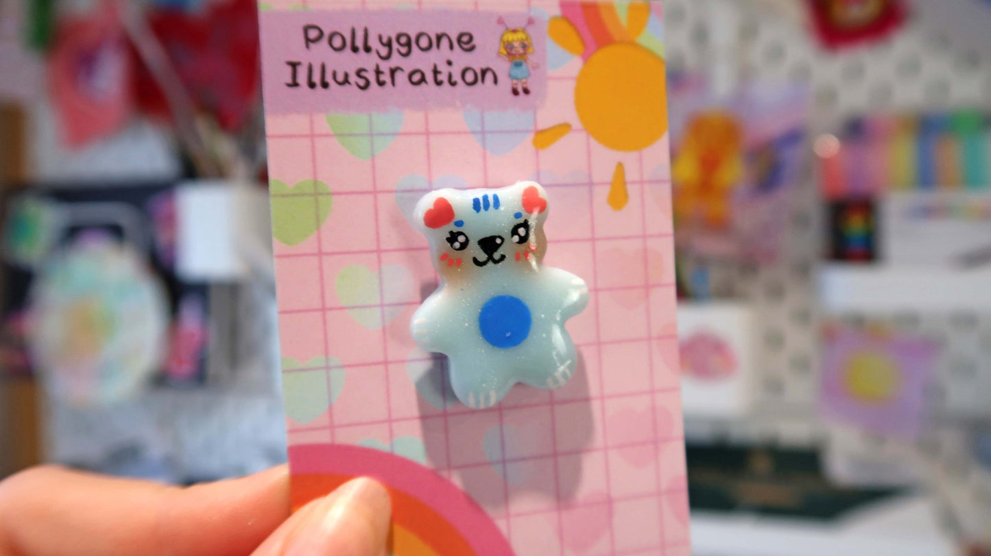 Blue Bear Pin