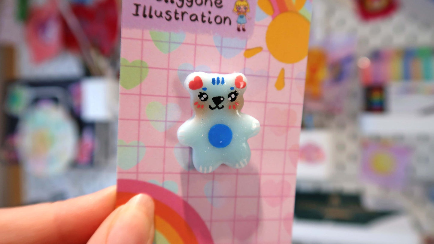 Blue Bear Pin