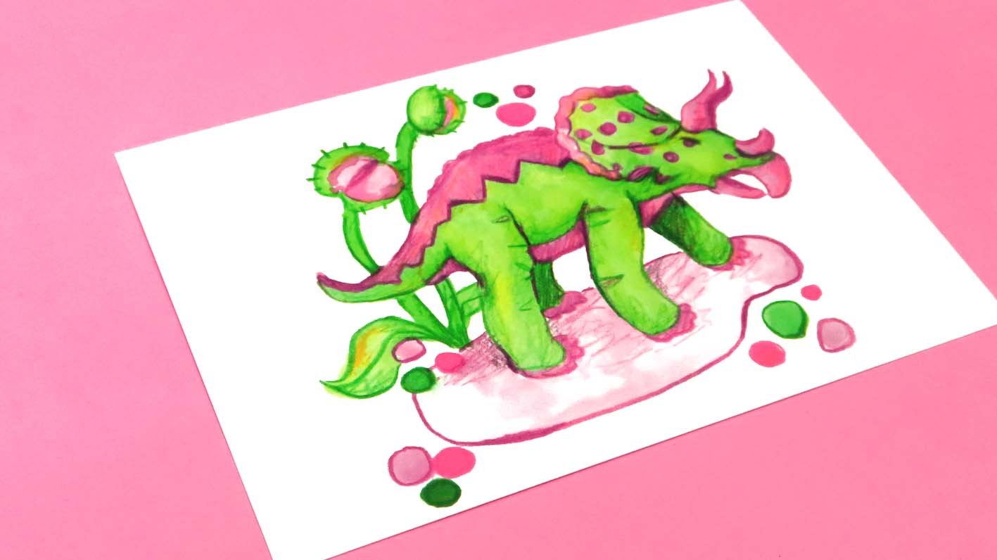 Dinosaur Postcard Print