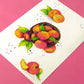 Peachy Postcard Print