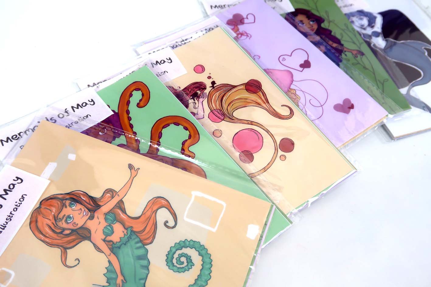 Mermay Postcard Print Set -  6 Postcards