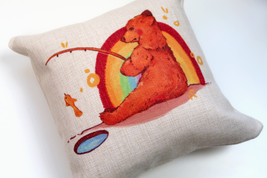 Rainbow Bear Cushion