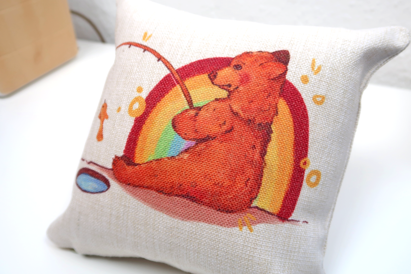 Rainbow Bear Cushion