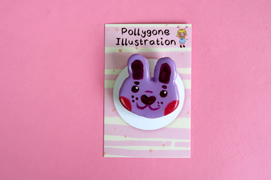Purple Bunny Badge