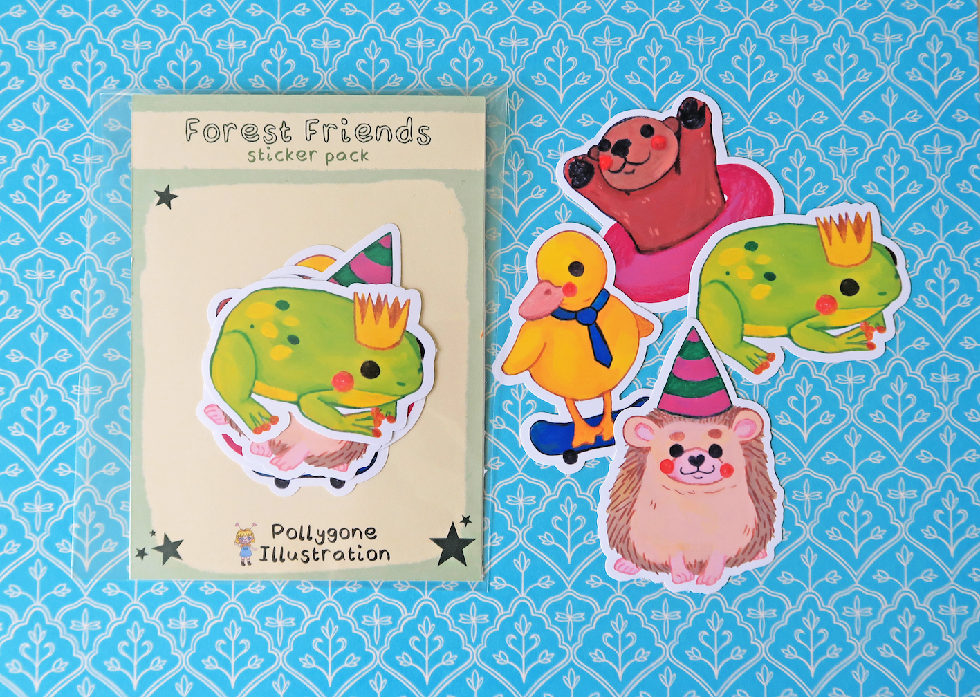 Forest Friends Vinyl Sticker Set (Pack of 4)