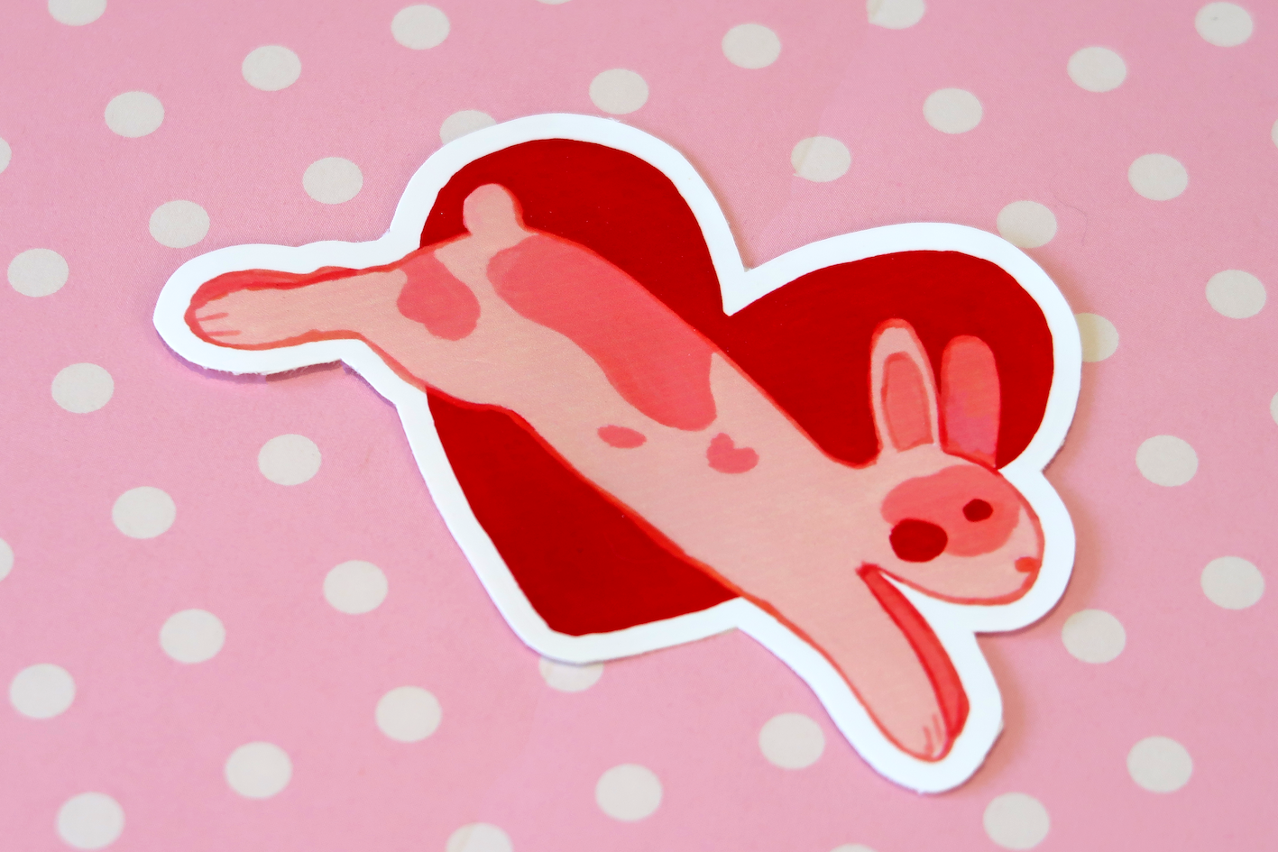 Bunny Love Vinyl Sticker