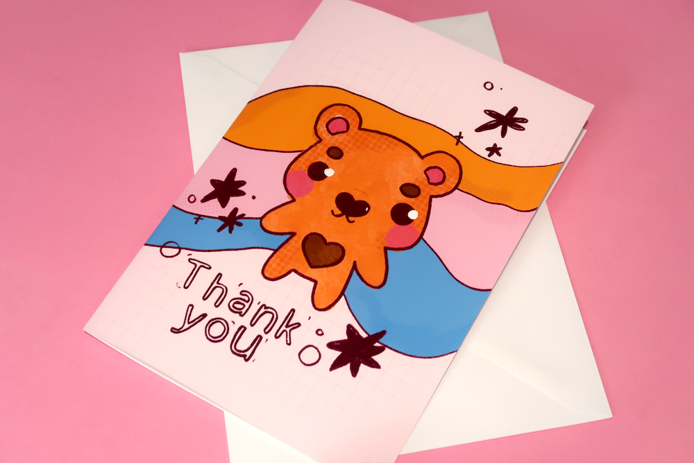 'Thank You' Bear Card