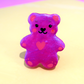 Pink Shimmer Bear Badge