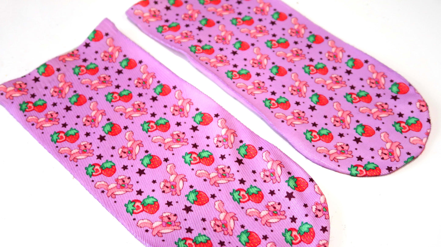 Strawberry Skunk Socks