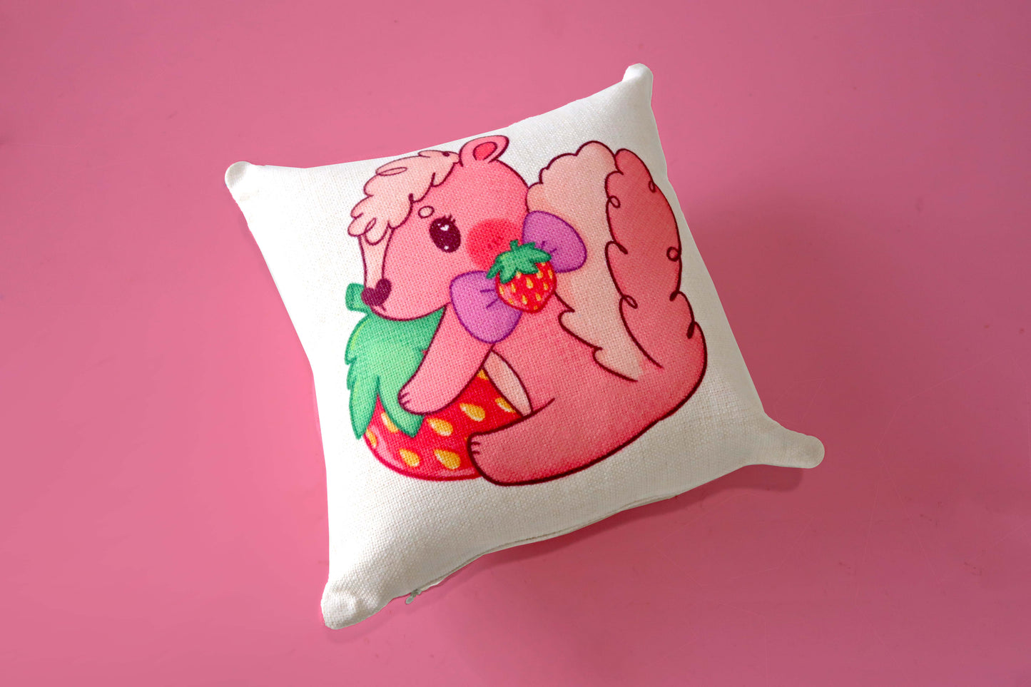 Strawberry Skunk Cushion