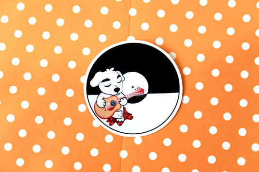 K.K Slider Vinyl Record Sticker - Animal Crossing