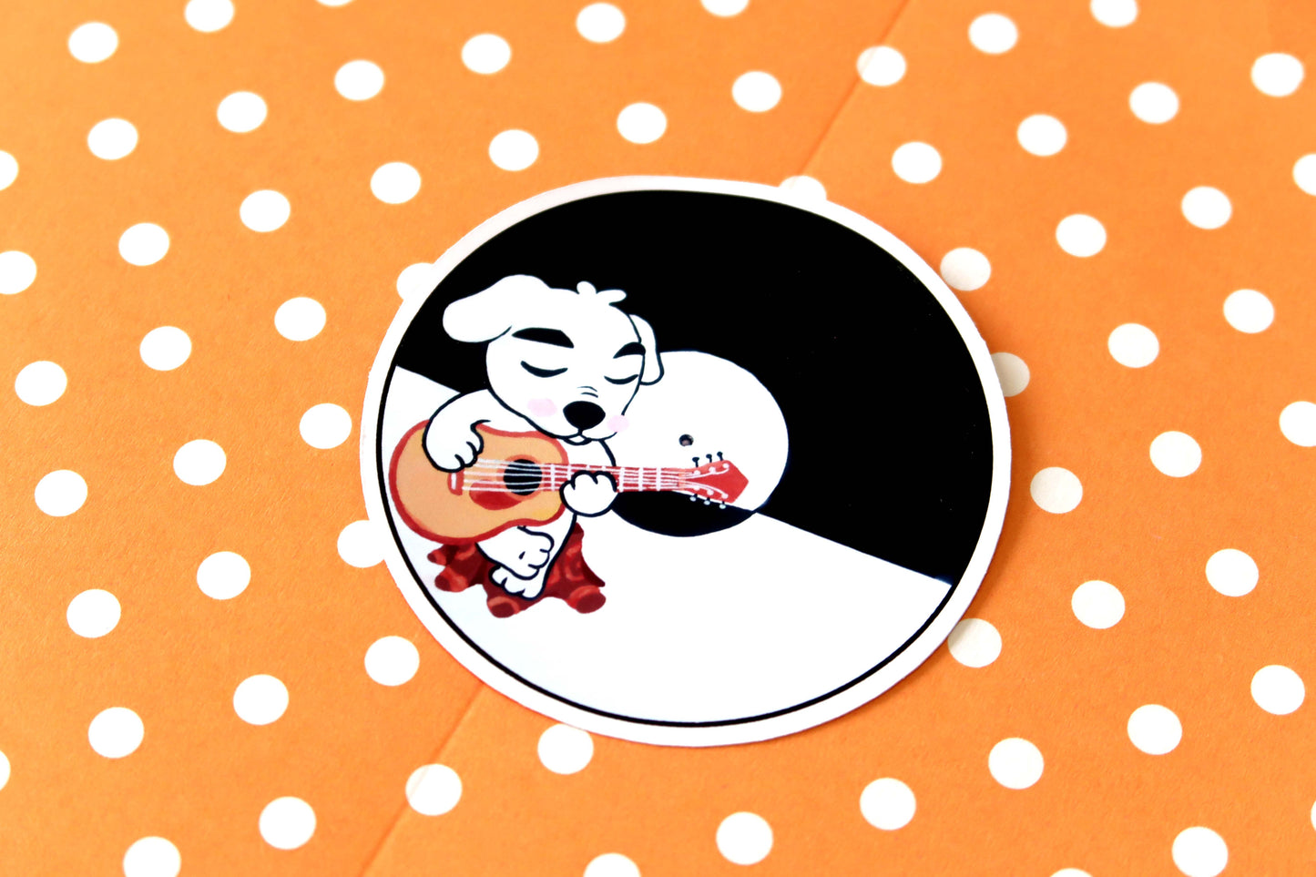 K.K Slider Vinyl Record Sticker - Animal Crossing