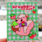 Strawberry Skunk Enamel Pin