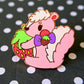 Strawberry Skunk Enamel Pin