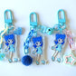 Tokyo Mew Mew glitter acrylic keyring w/ charms - Mew Mew Power