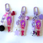 Tokyo Mew Mew glitter acrylic keyring w/ charms - Mew Mew Power