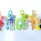 Tokyo Mew Mew glitter acrylic keyring w/ charms - Mew Mew Power