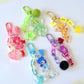 Tokyo Mew Mew glitter acrylic keyring w/ charms - Mew Mew Power