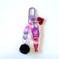 Tokyo Mew Mew glitter acrylic keyring w/ charms - Mew Mew Power