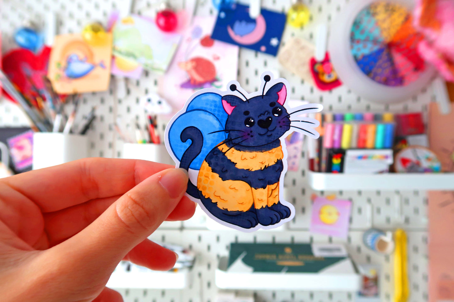 Cat Bee Sticker