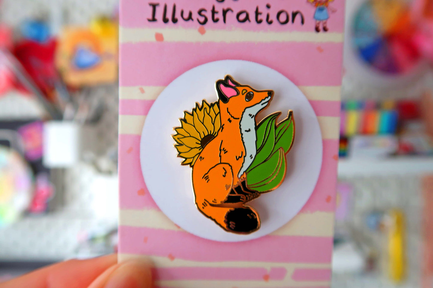 Fox Enamel Pin