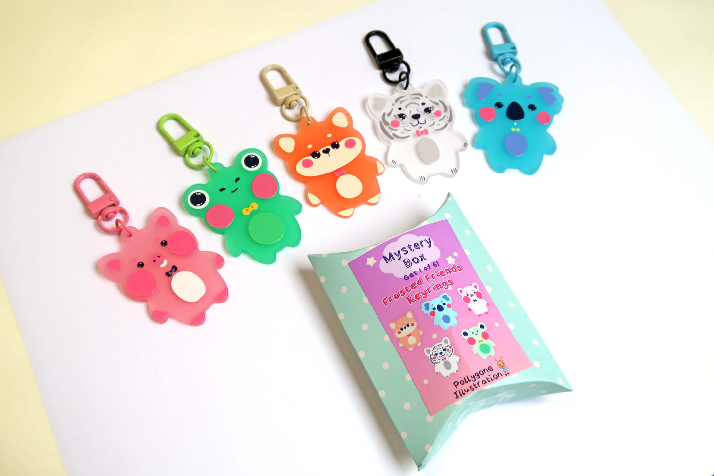 Frosted Friends Mystery Box Keyring Surprise