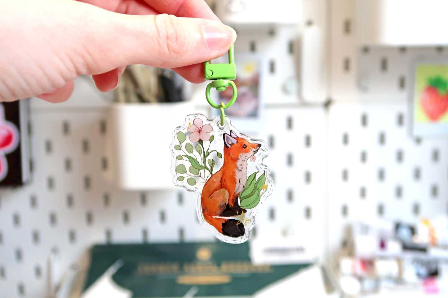 Fox Acrylic Keyring