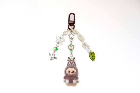 Labubu Twiglet Beaded Keyring