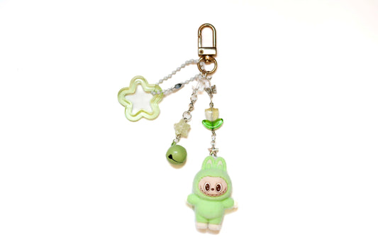 Labubu Moss Beaded Keyring