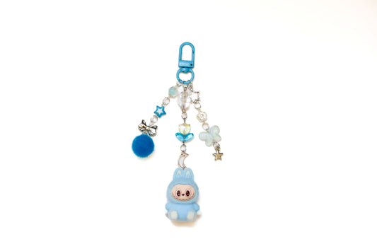 Labubu Moonbeam Beaded Keyring