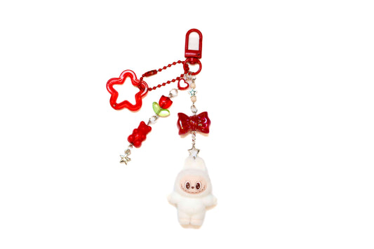 Labubu Cola Pop Beaded Keyring