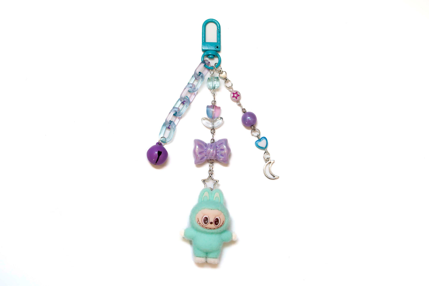 Labubu Misty Pop Beaded Keyring