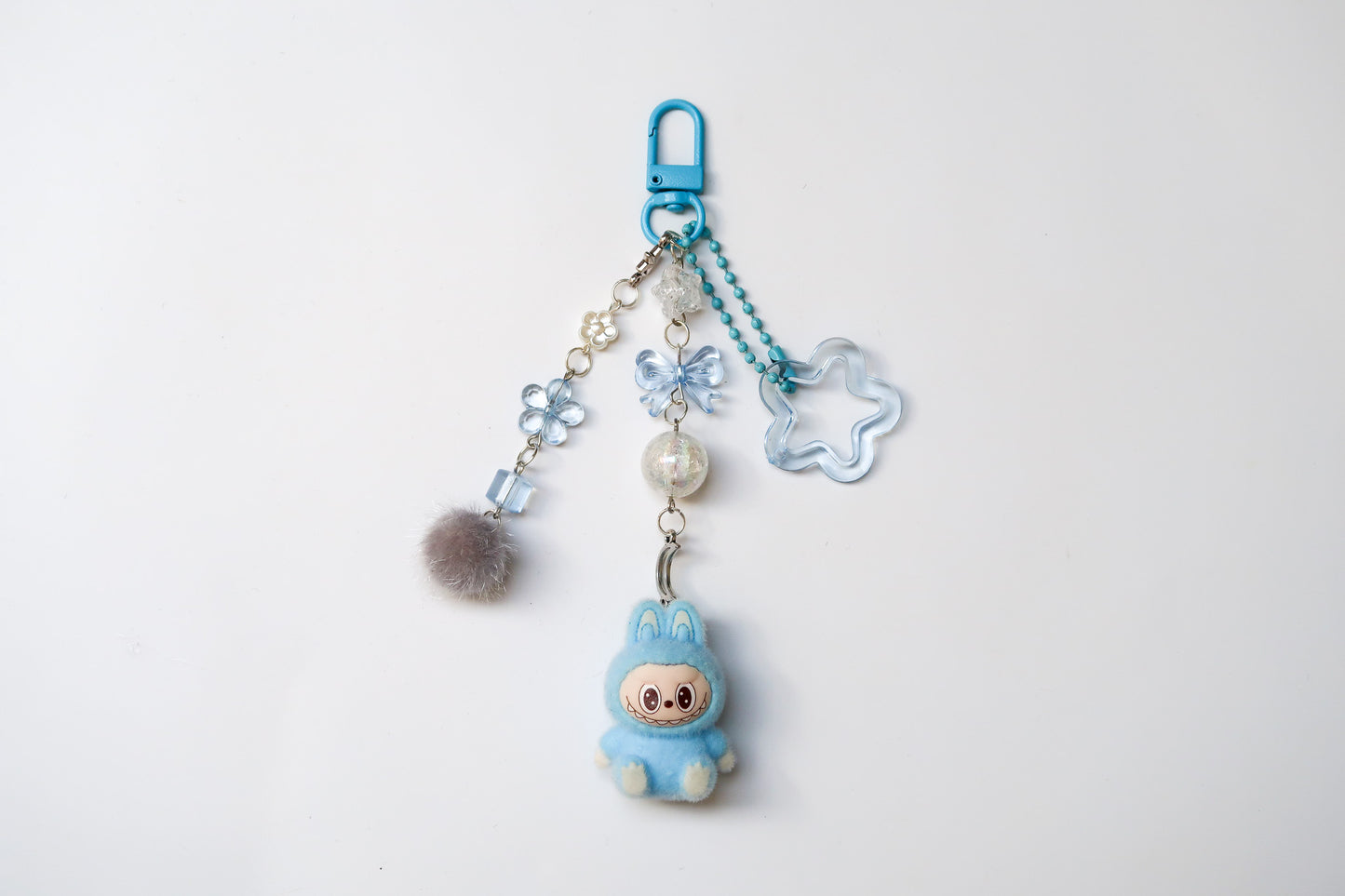 Labubu Bubbles Beaded Keyring