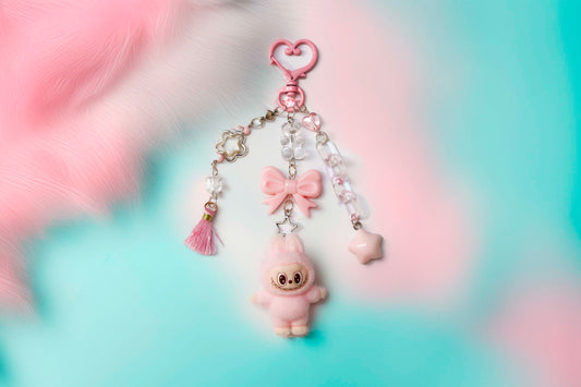 Labubu Candy Beaded Keyring