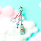 Labubu Cloud Beaded Keyring