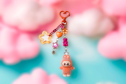 Labubu Sweetie Beaded Keyring