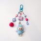 Labubu Bow Beaded Keyring