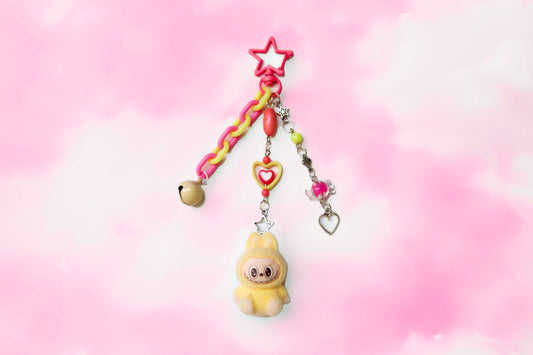 Labubu YoYo Beaded Keyring