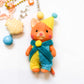 Orange Clown Cat Child - Sylvanian Families Keyring