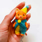 Orange Clown Cat Child - Sylvanian Families Keyring