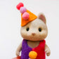 Clown Husky Dog Child - Sylvanian Families Keyring