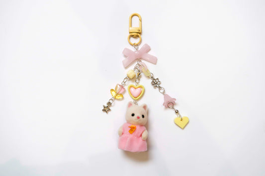 Silk Cat Baby - Sylvanian Families Keyring
