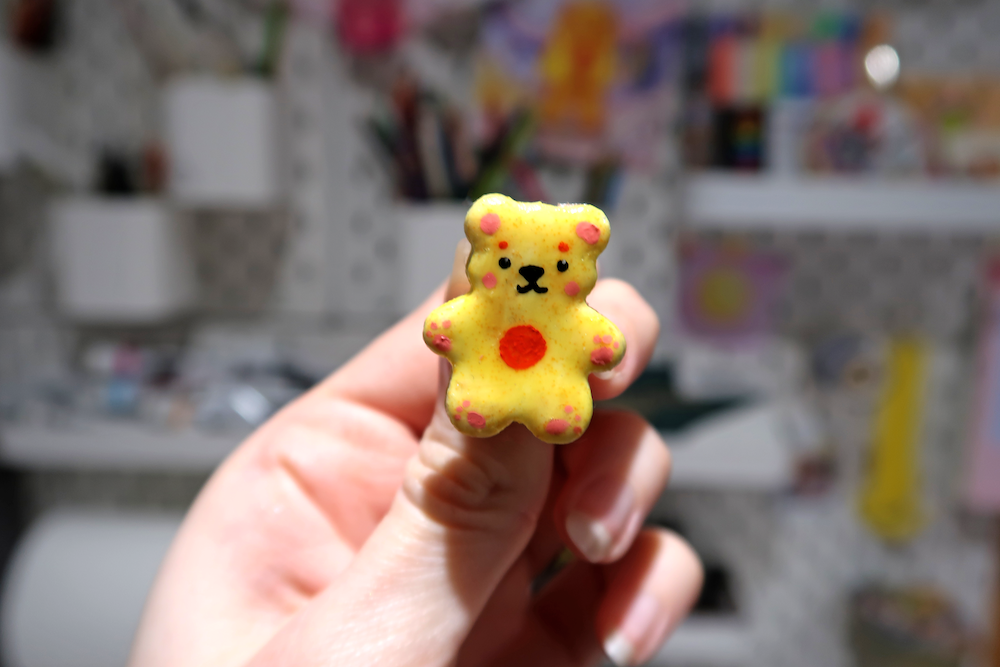 Yellow  Bear Pin