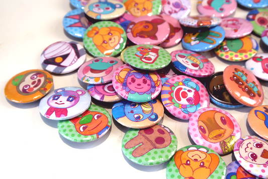 Animal Crossing Button Badge - Choose your character!