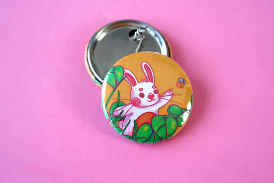 Bunny Button Badge